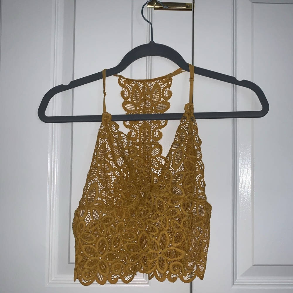Yellow Lacey bralette